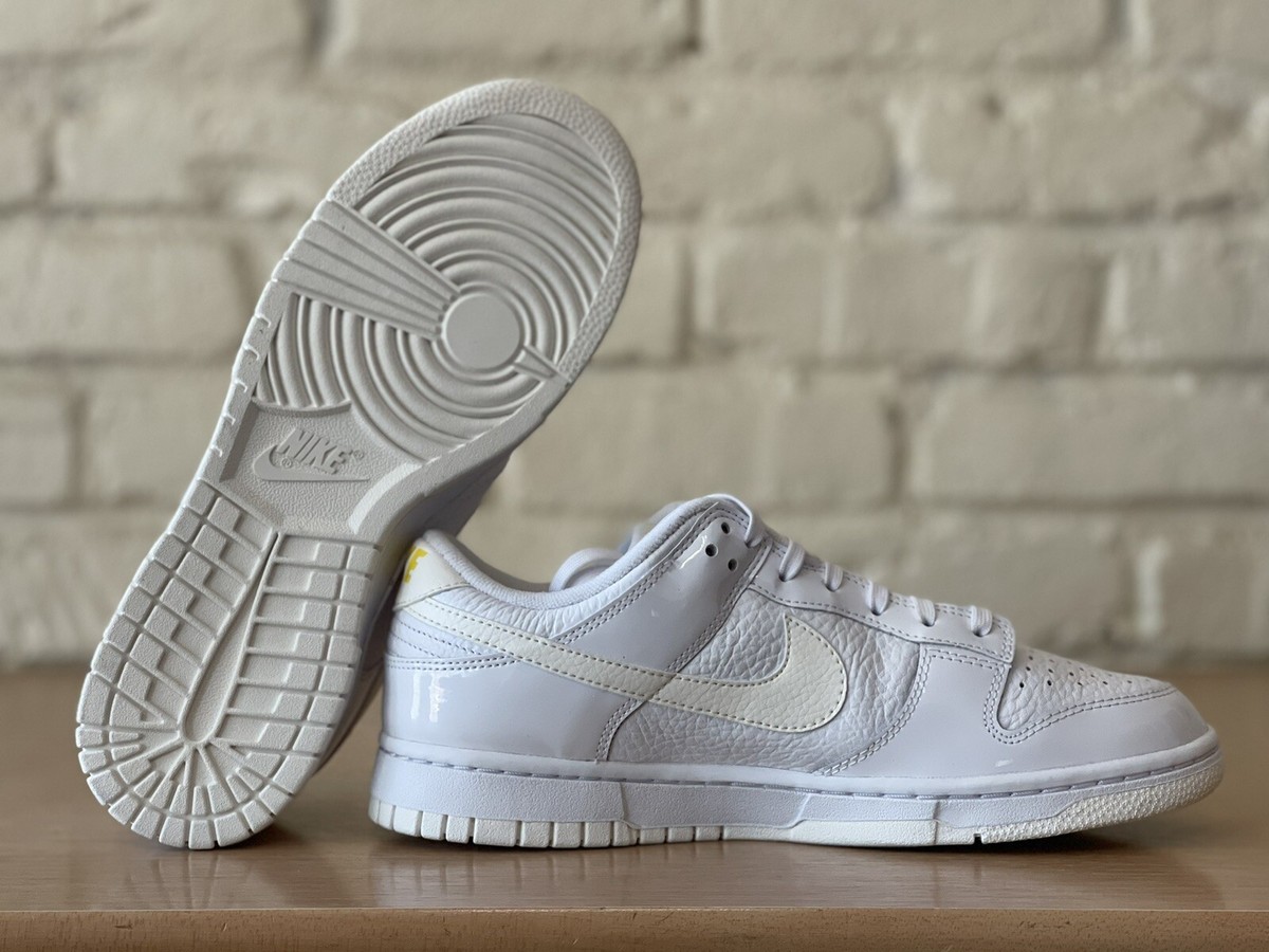 Nike Dunk Low Valentines Yellow Heart White Shoes FD0803-100