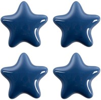 Clayre & Eef 65297 TüRknopf Sternform Dunkelblau 4X3/6 Cm