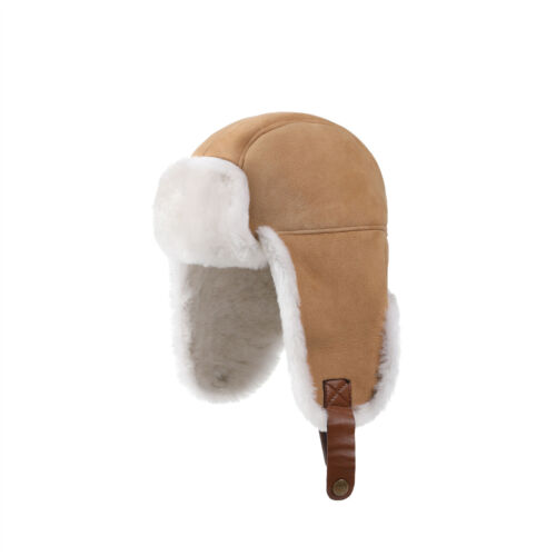 Originals UGG Australia Sheepskin Wool Trapper Aviator Hat Womens Mens 3 Colors - Picture 6 of 13