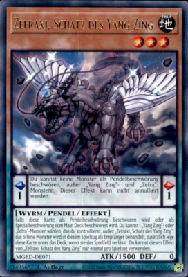 Yugioh MGED-DE071 - Zefraxi, Schatz des Yan Zing - 1. Auflage