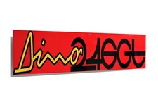 Ferrari Dino 246 Metal Sign, Banner Style