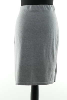 Gerry Weber Bleistiftrock Rock 44 grau hellgrau uni Stoff