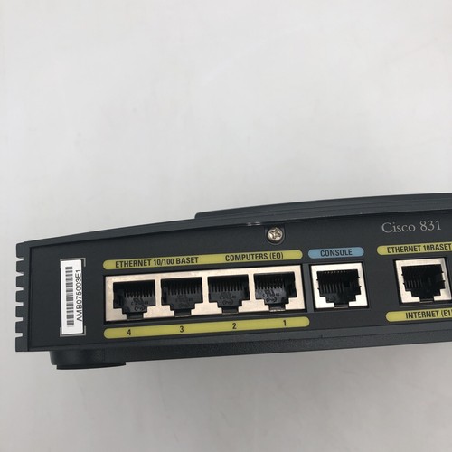 Used Cisco System 800A Series Model 831 4-port Ethernet Router READ A - Picture 7 of 10