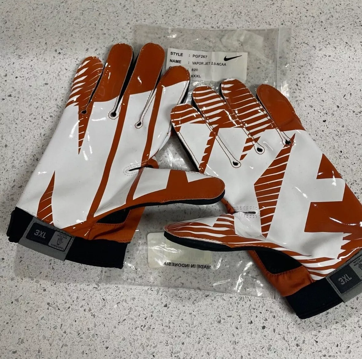 University of Texas Football Gloves 2xl