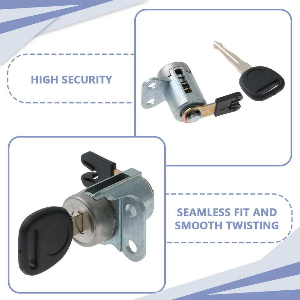 Cilindro de cerradura de apertura de puerta del lado del conductor con llaves para Buick LaCrosse 2005-2009  Foto 2 de 4