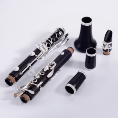 18-key clarinet professional ebony silver-plated keys italian pads