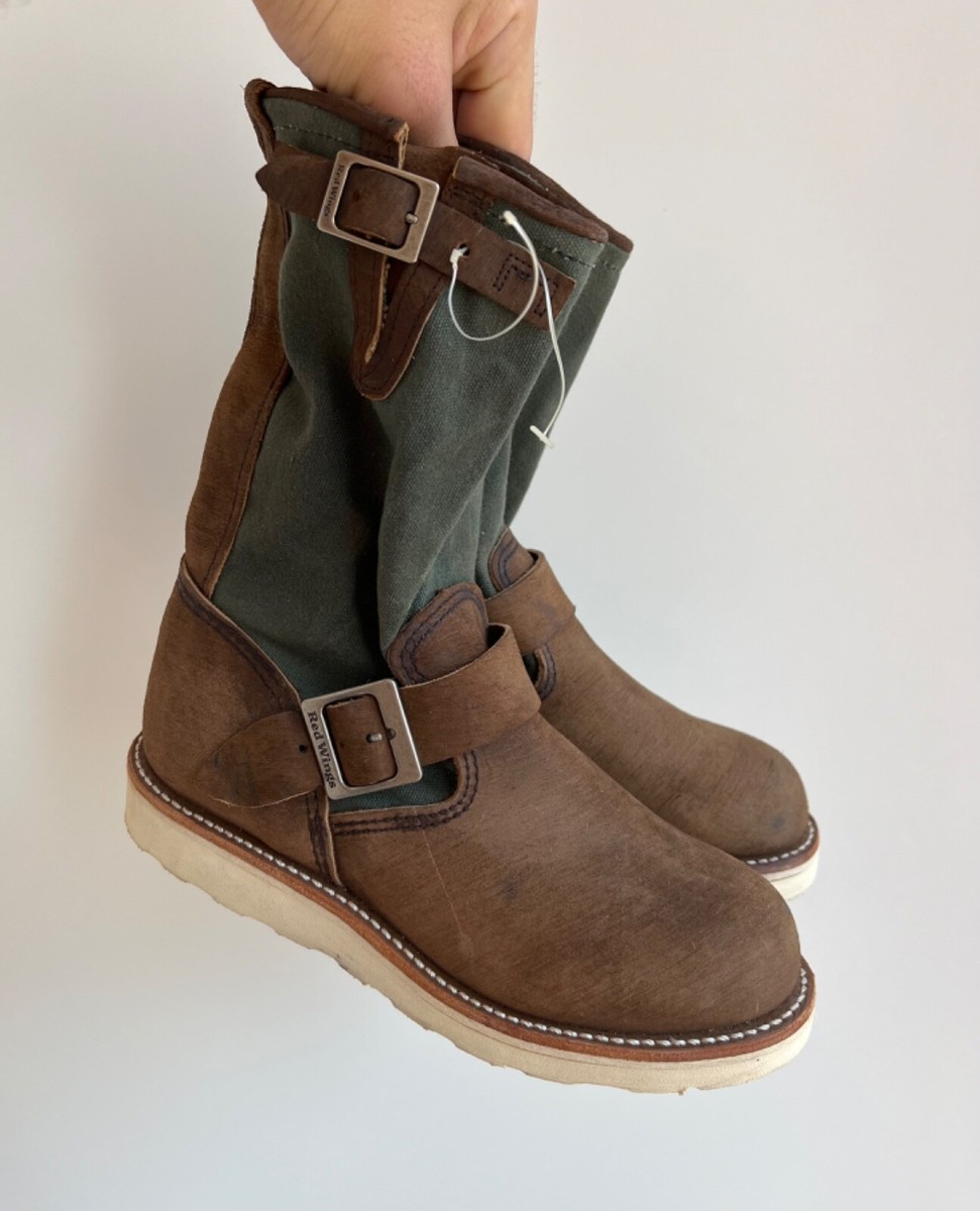 Vintage Red Wing 2980 Suede Brown Boots Shoes | eBay