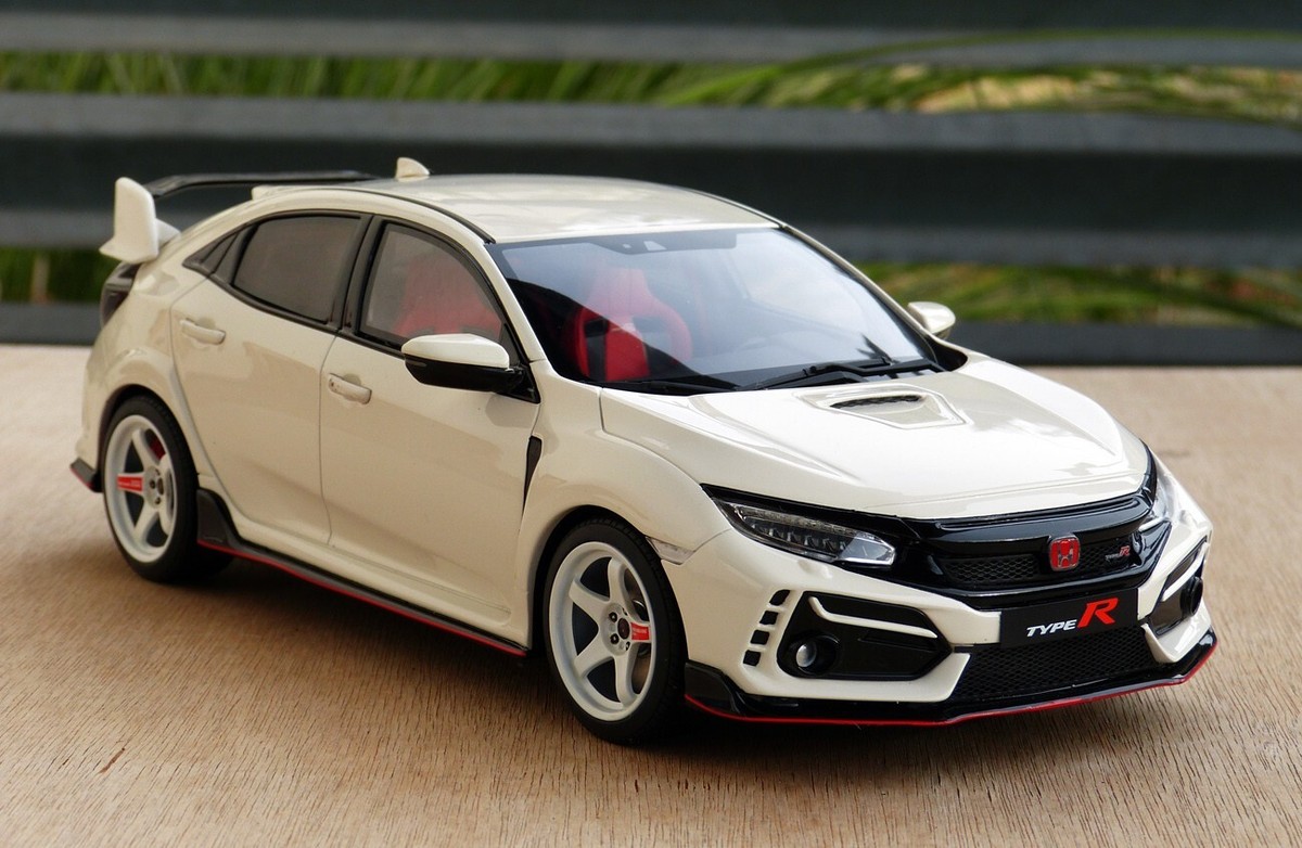 1/18 Honda Civic Type R FK8 Red Otto Modified Rays TE37 custom
