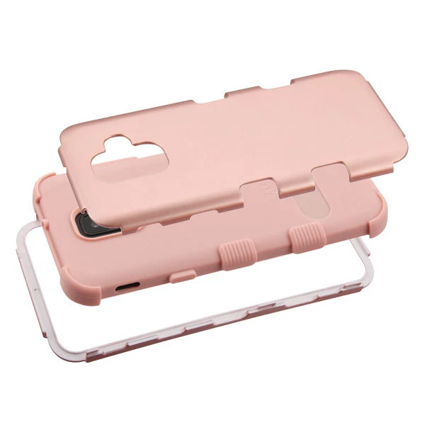 Funda protectora híbrida blindada a prueba de golpes para teléfono Samsung Galaxy A6 (2018) ORO ROSA Foto 3 de 4