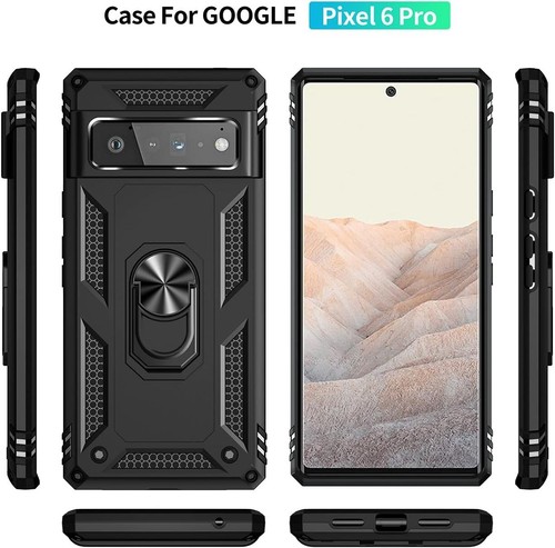 For Google Pixel 6 Pro Case Shockproof Magnetic Ring Stand Armor Phone Cover - Picture 7 of 7