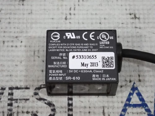 Lector de códigos de barras Keyence SR-610 5V DC 630mA NUEVO - Imagen 5 de 10