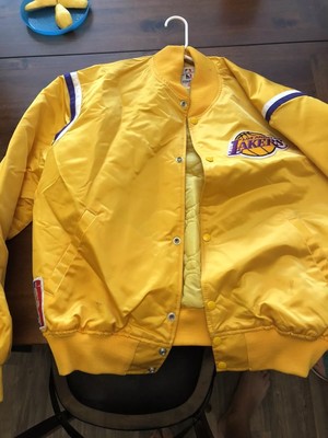 yellow lakers starter jacket