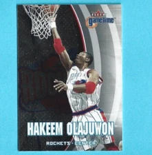 2000-01 Fleer Game Time Hakeem Olajuwon Houston Rockets #90