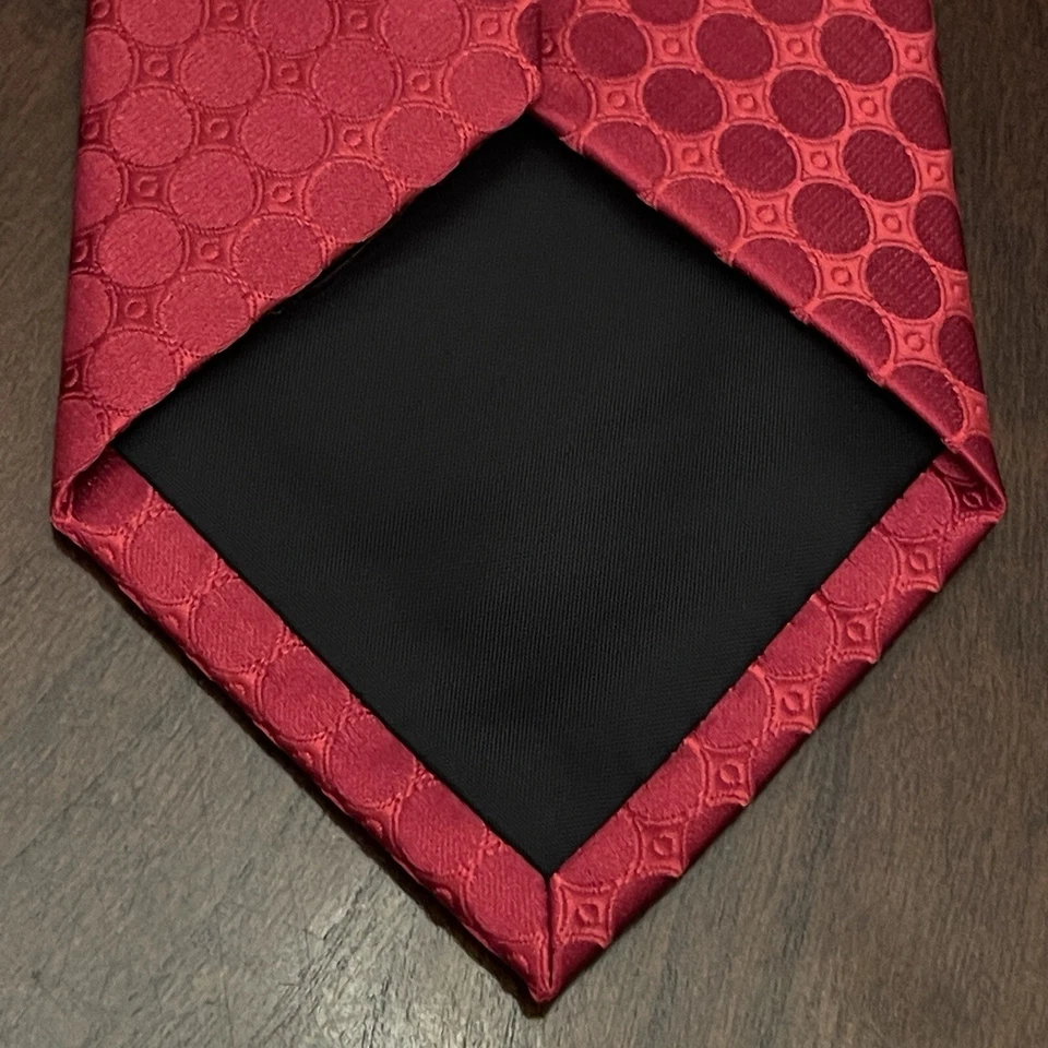 Corbata Croft & Barrow roja 100 % poliéster para hombre hecha en China Foto 2 de 4