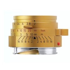 LIMITED LIGHT LENS LAB M 50mm f/2 for Leica M w/ hood, filter set Brass Gold 