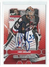 Chris Driedger Signed 2012/13 Between The Pipes Card #9 Seattle Kraken