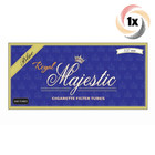 1x Box Royal Majestic Light 100MM 100's | 200 Tubes | Cigarette Tobacco RYO