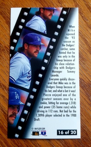 1994 Fleer Extra Bases Insert Cards Baseball Cards - U-Pick/Complete Your Set - Picture 19 of 27