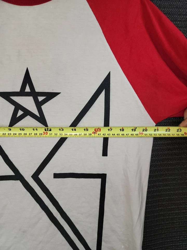 Camiseta Raglán Analógica Snowboard Patín Pintura Desteñida Manchas Talla Grande Foto 4 de 4