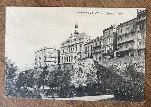 Carte Postale Ancienne Constantine Algérie - Place Du Palais - Début 1900 - Noir Et Blanc