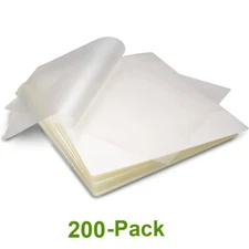200 Thermal Laminator Pouches 9"x11.5" Laminating Sheets Clear Letter Size 3 Mil