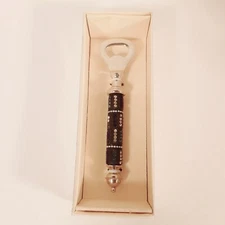 Rhinestone Covered Hand Held Bottle Opener Blue and White Jewels