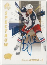 2016-17 SP Authentic Spectrum Autographs #47 Boone Jenner Columbus Blue Jackets