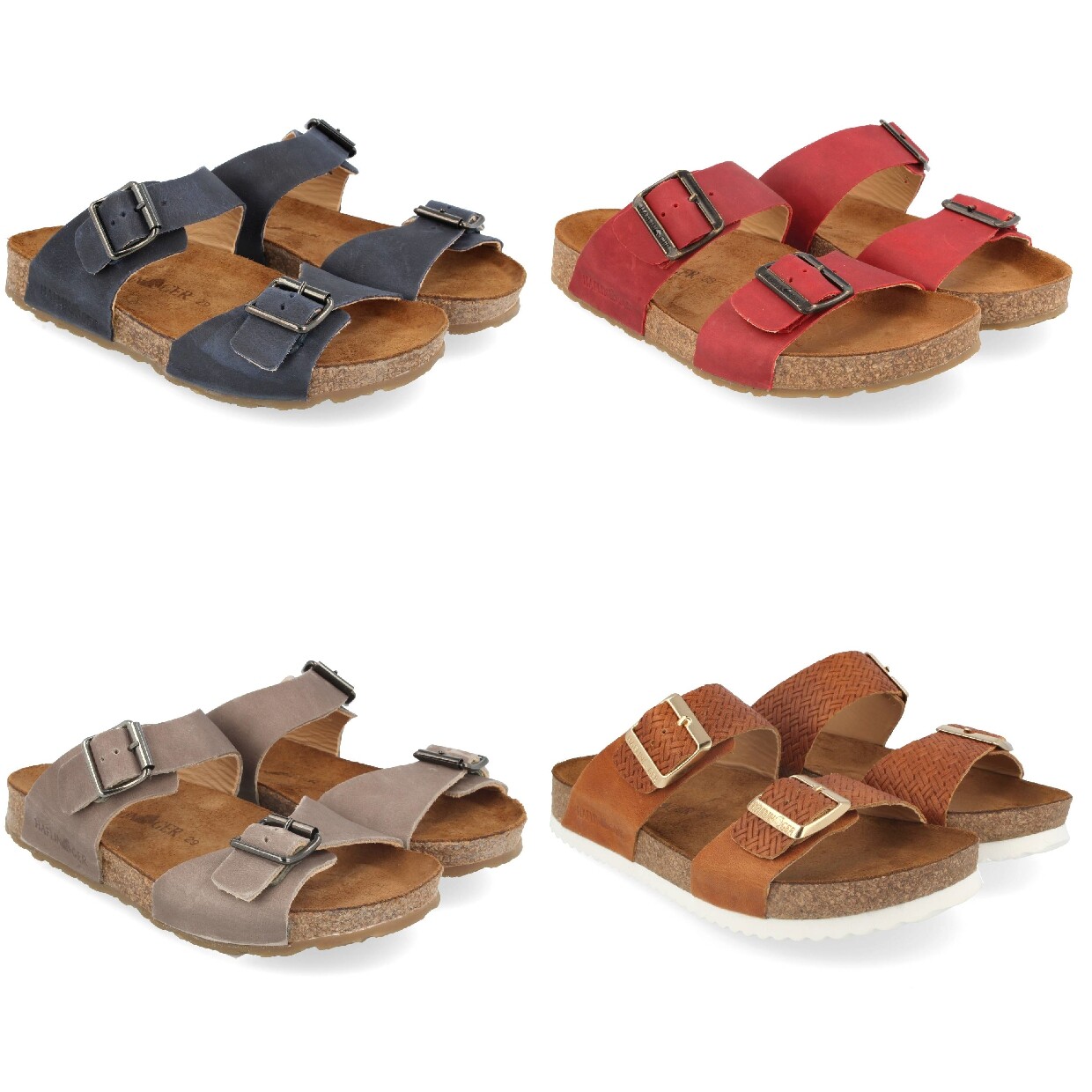 Haflinger Bio Andrea Unisex Zapato Deslizador | Zapatillas | Cuero - NUEVO