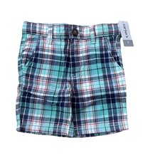 NWT Carter  s Little Boys Plaid Shorts - Size 4