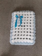 baby pom pom  blanket handmade