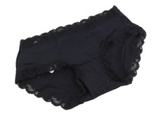 AERIE Women Underwear Sunnie Blossom XS Black Lace Trim Boybrief
