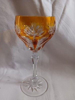 Tritschler Winterhalder Römer Serie Mosel Bleikristall Überfang gelb Bernstein
