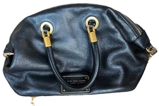 Marc by Marc Jacobs Too Hot to Handle Large Satchel Tote Bag Black Leather