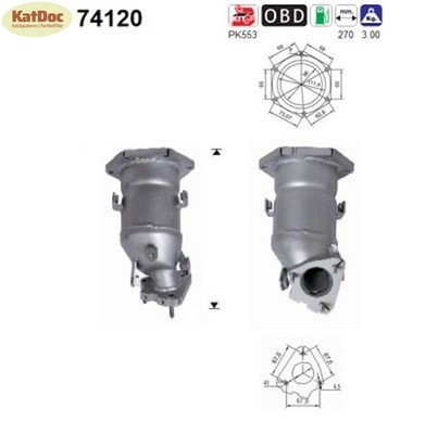   Katalysator Nissan Primera 1.8 16V, 84kW, Euro 3