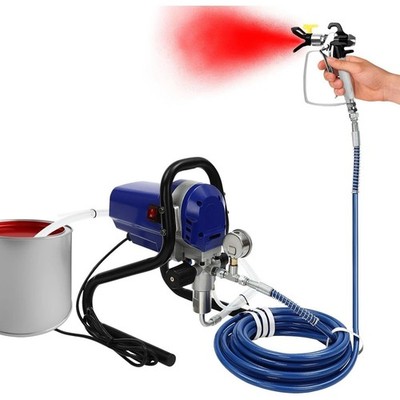 750W Airless Farbspritzgerät Elektrische Spritzpistole Hochdruck Zaun Schuppen DIY