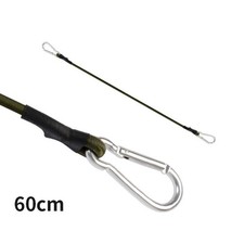 Sturdy Carabiner Bungee Cord with Strong Metal Hooks Elastic Karabiner Cable