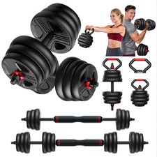 Upgo Mancuernas Ajustables, Juego de Peso Libre 20-70lbs, Juego de Mancuernas 5 en 1