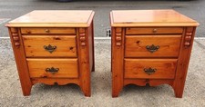 GOOD QUALITY PAIR OF PINE BEDSIDE CABINETS / CHESTS         DELIVERY AVAILABLE
