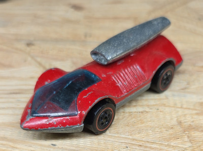 Redline Hot Wheels Rocket-Bye-Baby Red Silver 1:64 Diecast Car 1970
