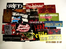 LOT OF (30) PUNK ROCK BAND PROMO DECALS/STICKERS HEAVY METAL
