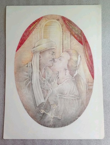 UNKNOWN ORIGINAL BOOK ILLUSTRATION ART PENCIL MICAWBER FINE BLACK AMERICANA - Picture 11 of 12