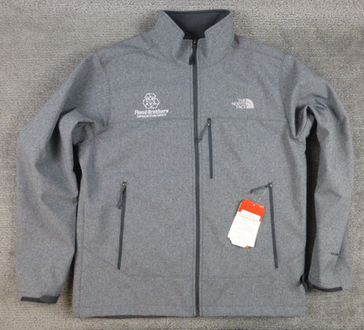 The North Face Apex Bionic Jacket Men s Large High Rise Grey NWT Windproof LOGO