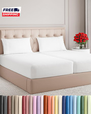 Split King Size 5 Piece Sheet Set Comfy Cooling Sheets Hotel Luxury Bed Sheets