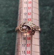 Sterling Silver Ring With Marcasite Stones Size 7