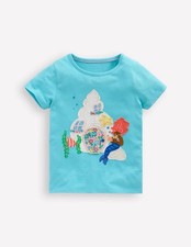 Mini Boden Lift The Flap Shirt Mermaid Blue NWT New 5-6