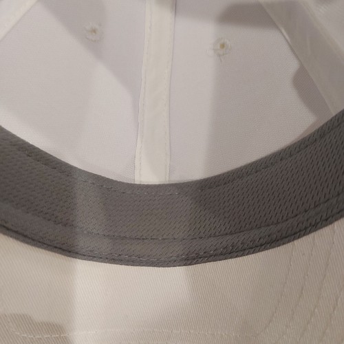 Adidas Climalite White Unisex Hat Grey Logo Adjustable Hook&Loop NWOT - Picture 10 of 18