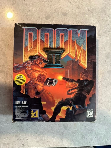 Doom II PC Video Game 1994 Floppy Disc W/Manuals