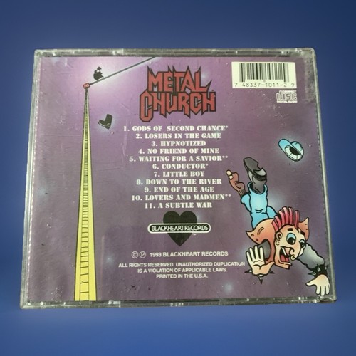 METAL CHURCH Hanging In The Balance CD 1993 Blackheart Records *RARE* Radio copy - Picture 2 of 7