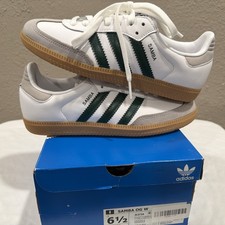 adidas Samba OG White / Collegiate Green / Gum Women  s Size 6.5 JI2724