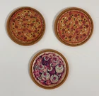 1989 TMNT Teenage Mutant Ninja Turtles Lot of 3x Pizza Discs for Pizza Thrower